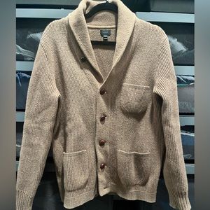 Men’s jcrew camel grandpa cardigan sweater